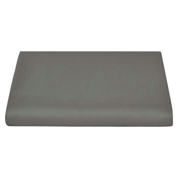 Belledorm Sateen Flat Sheet - Platinum Grey