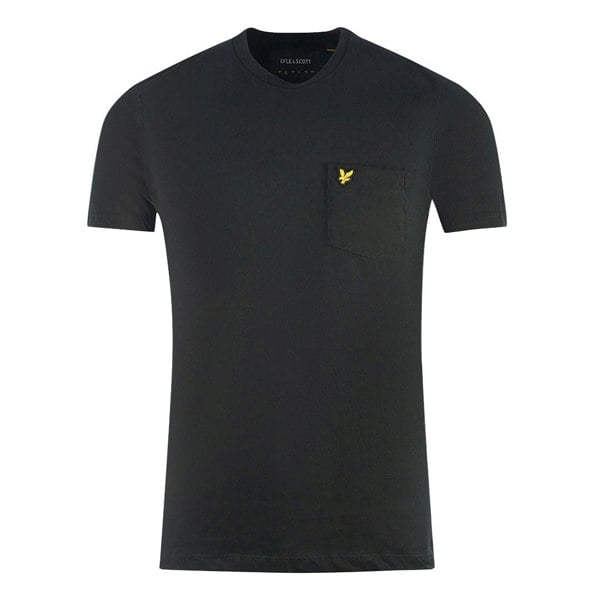 Lyle & Scott Chest Pocket Brand Logo T-Shirt - Black