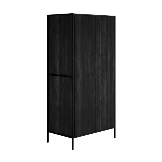 Wyld Haus Ireland Black Wood Effect 3 Door Wardrobe 1 Drawer