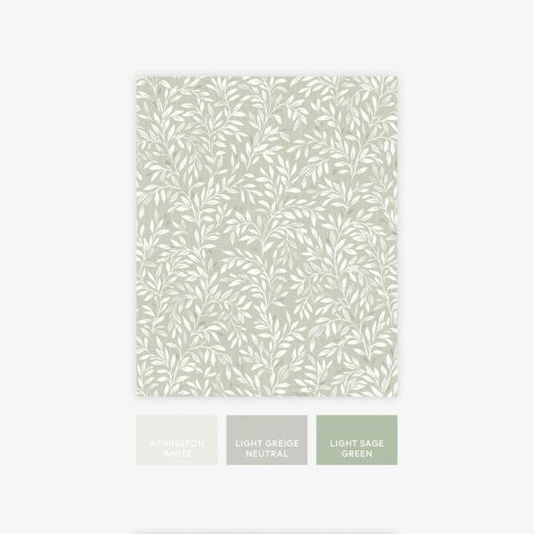 Next Sage Ditsy Leaf Wallpaper