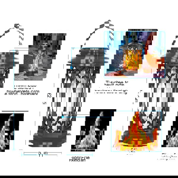 Leaper Solar-Powered Hollow Flame Light for Courtyard