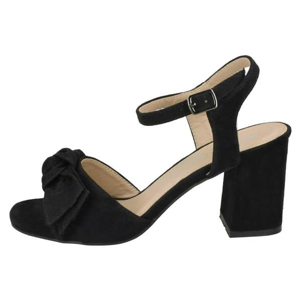 Spot On Ladies Spot On Blocked Heel Sandals