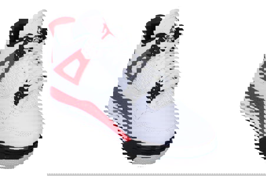 Nike Air Jordan 4 Retro Mens Basketball Trainers Dh6927  161 - White Fire Red Black 161 - Photo 3