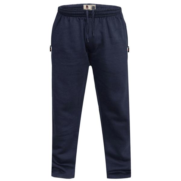 Duke Mens D555 Albert Rockford Open Hem Kingsize Jogging Bottoms - Navy - 