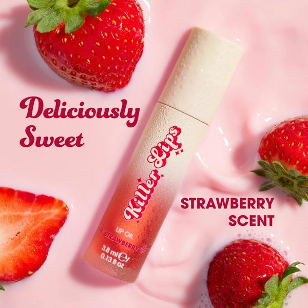 Killer Lips Super Juicy Lip Oil - Strawberry 3.8ml