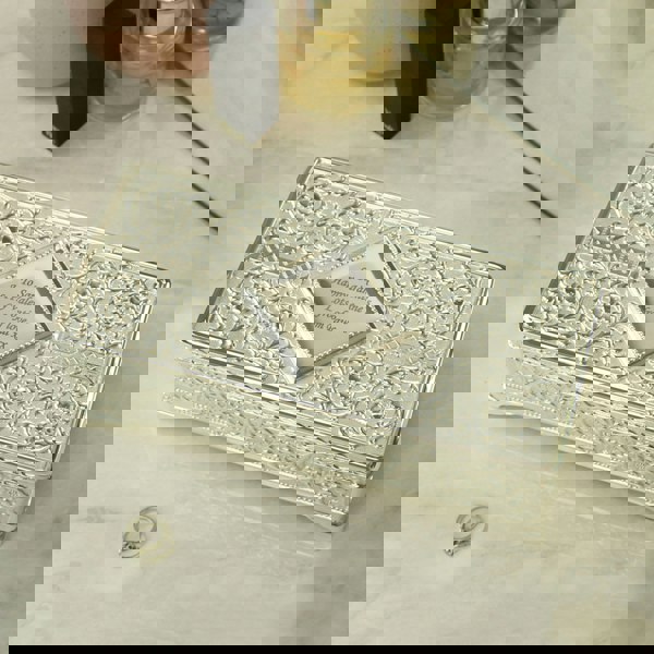 Personalised Memento Company Personalised Antique Silver Plated Jewellery Box