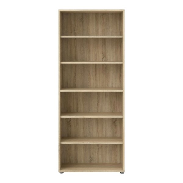 Wyld Haus Dris Natural Oak Wood Effect Bookcase 5 Shelves