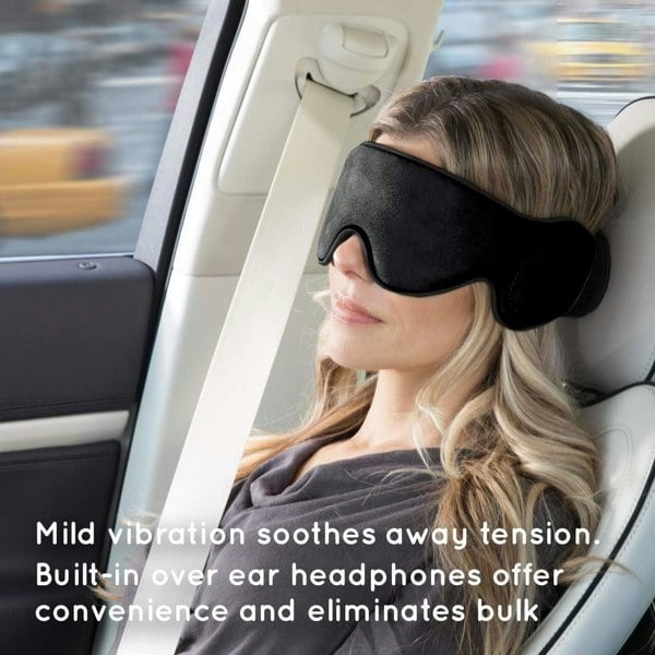 Homedics Massaging Eye Mask with Built-In Speakers Ultimate Relaxation and Comfort TA-MSKV100BK-EU