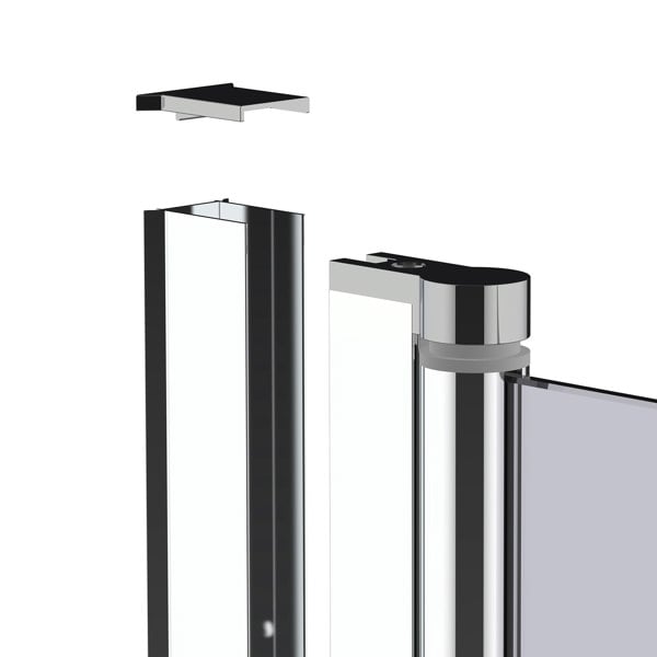Living and Home 4mm Thickness Tempered Glass Shower Screen