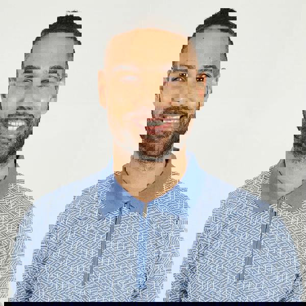 Brave Soul Blue Short Sleeve Jaquard Knitted Polo Shirt - Blue Image 4