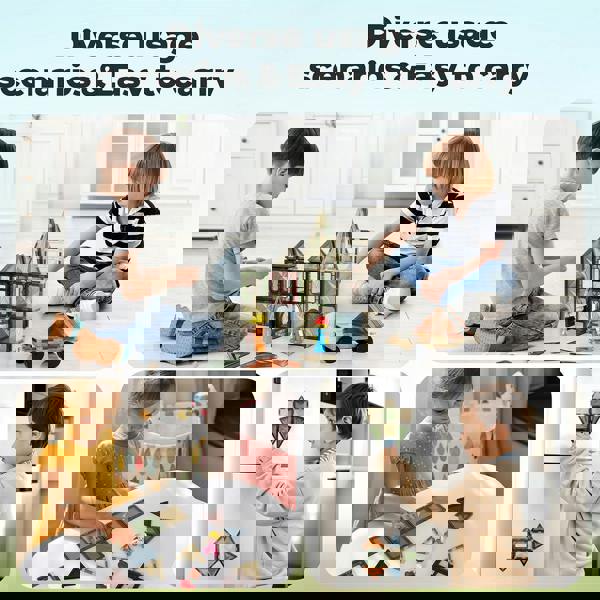 Dekko 100PC Magnetic Building Tiles Kid Creative 3D Educational Construction Toy