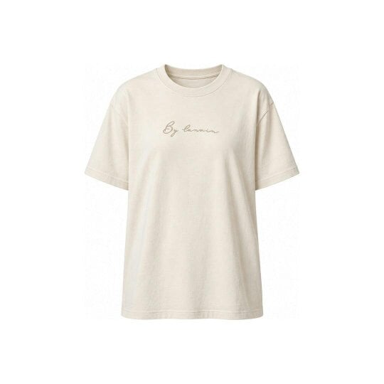 By Lanvin Signature Logo Beige T-Shirt