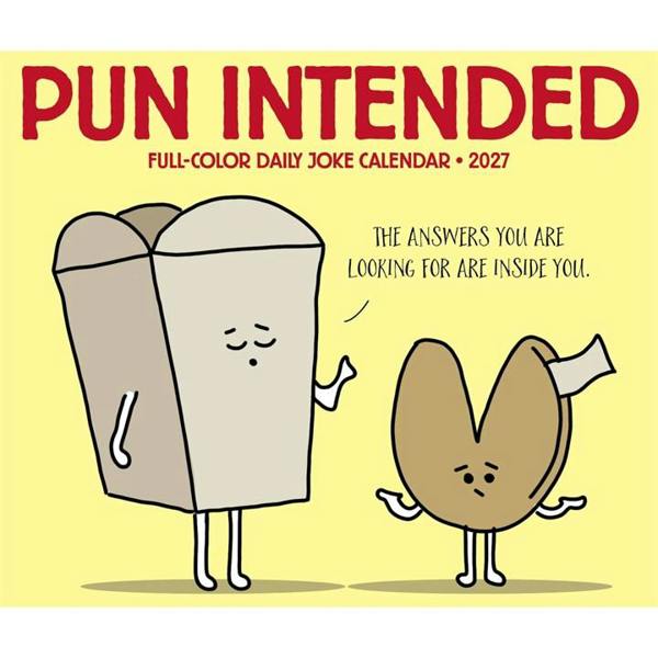 Pun Intended Desk Calendar 2027, Desk Calendars, Day To View, Humour, Gift