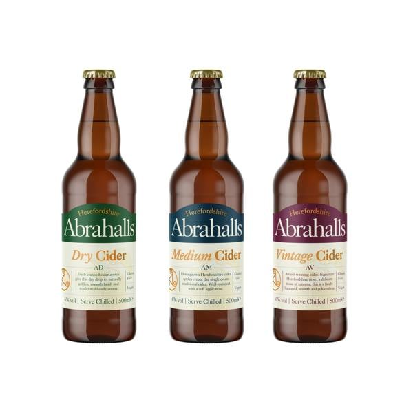 Celtic Marches Abrahalls Mixed Cider Case 12 x 500ml Bottles
