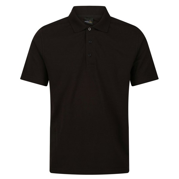 Regatta Mens Pro 65/35 Short-Sleeved Polo Shirt - Black