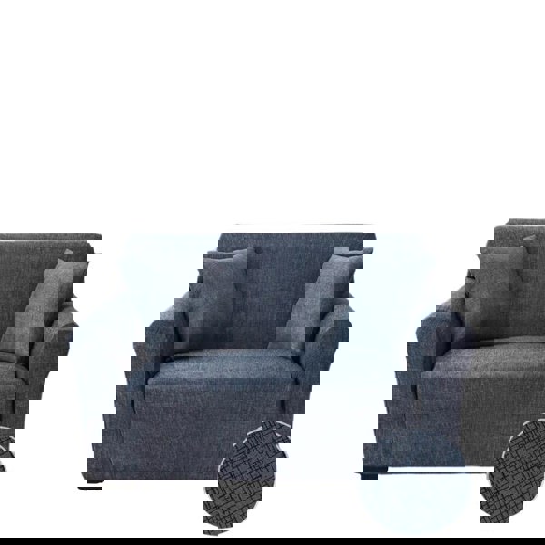 Anyhouz Anyseat 2 Seater Sofa Cover Navy Blue Style and Protection For Living Room Sofa Chair Elastic Stretchable Slipcover