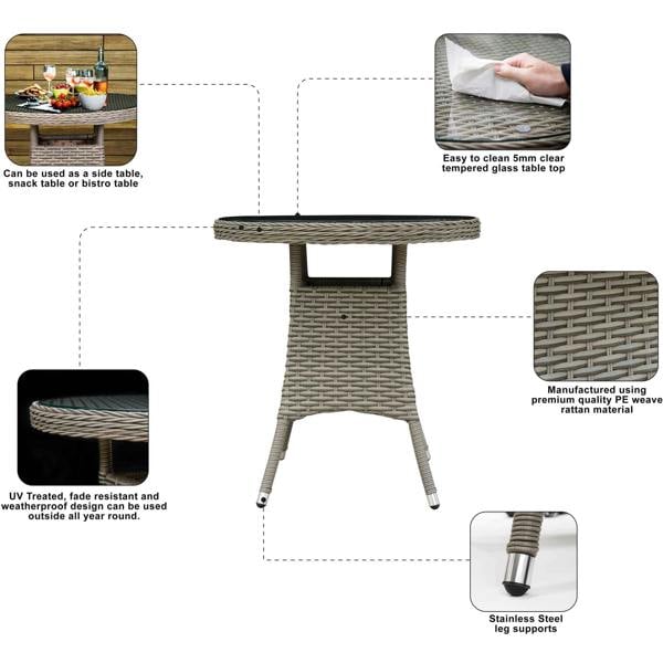 Dellonda DG65 Coffee Table Sets Action shot - information