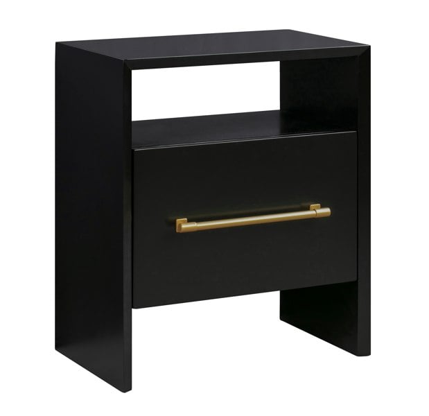 Furniture Edit Libre Black Nightstand Bedside Table