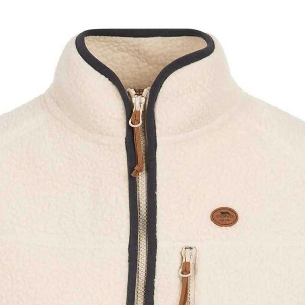 Trespass Womens/Ladies Quake Leather Trim Fleece Jacket - Ghost - 