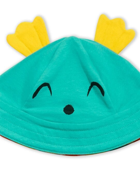 Lucy & Sam Wave Stripe Fugu Sun Hat