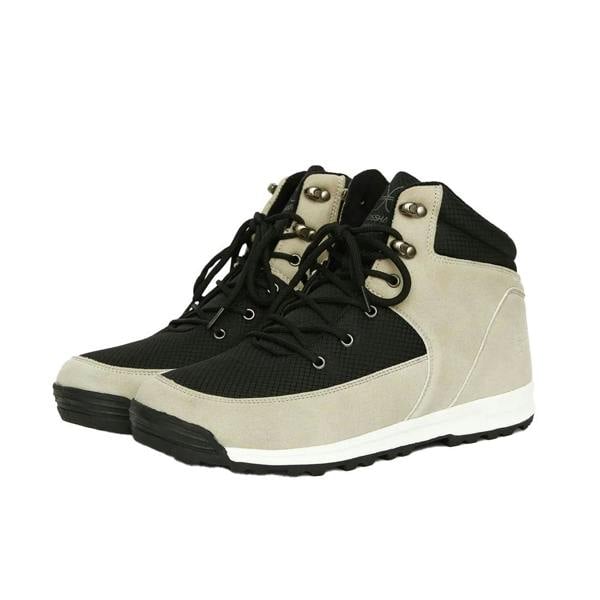 Crosshatch Mens Fordbliss Ankle Boots - Stone/Black