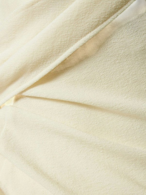 Jacquemus La Robe Abanada Wool Twill Midi Dress White