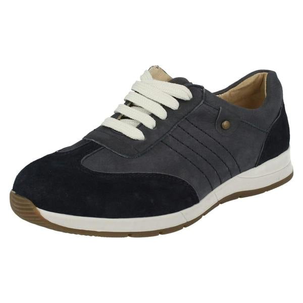 DB Shoes Ladies Easy B Wide Fitting Casual Shoes Crystal