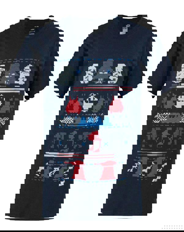 Star Wars Boys Blue Darth Vader, Stormtroopers Short Sleeved T-Shirt