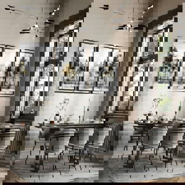 Modern Living Room Wall Art | Set of 3 Asian Inspired Wall art Prints