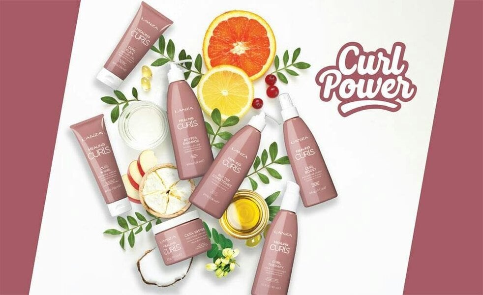 L'Anza Healing Curls Power Curl Restore Moisture Treatment 177ml + Distribution Comb