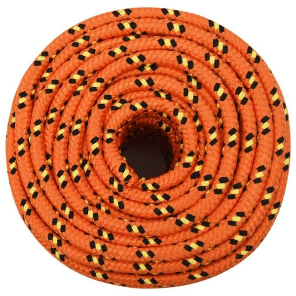 Berkfield Boat Rope Orange 14 mm 100 m Polypropylene