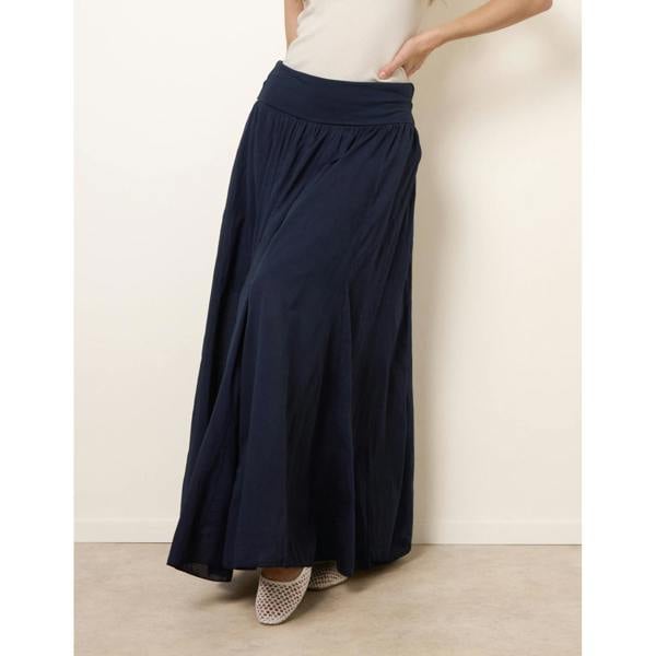 Blue Vanilla Godet Hem Jersey Waist Skirt