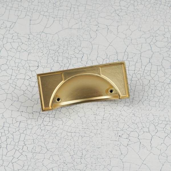 Handle & Home Brushed Brass Ribbed Detailing Handles and Coordinating Knobs