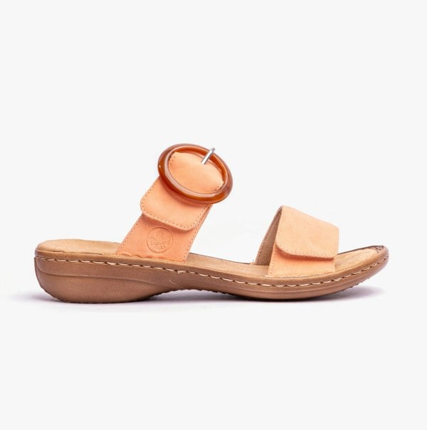 Rieker Hook & Loop Womens Sandals - Orange (60894-38)