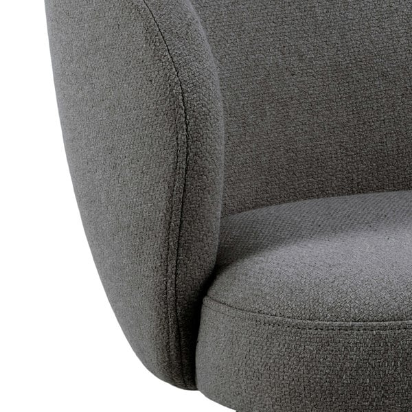 Furniture To Go Darlene Dining Chair with Armrest and Swivel Function in Grey