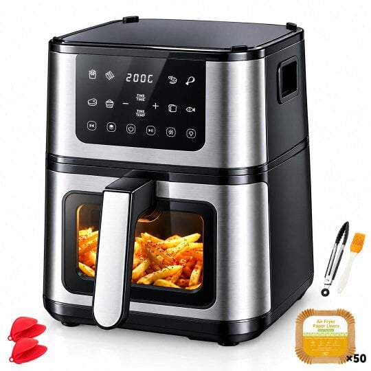 Havendro LCD Digital Air Fryer Pan-fried Steak Low Fat Oil free Oven Frying Kitchen Cook