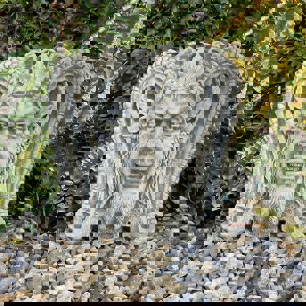 Devil Head Stone Wall Plaque