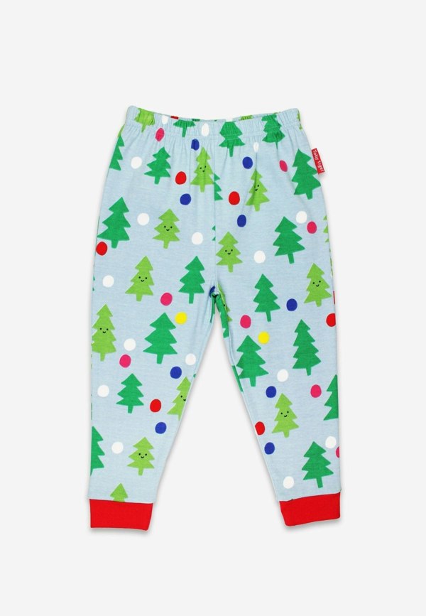Organic Christmas Tree Print Pyjamas - Toby Tiger UK Wholesale