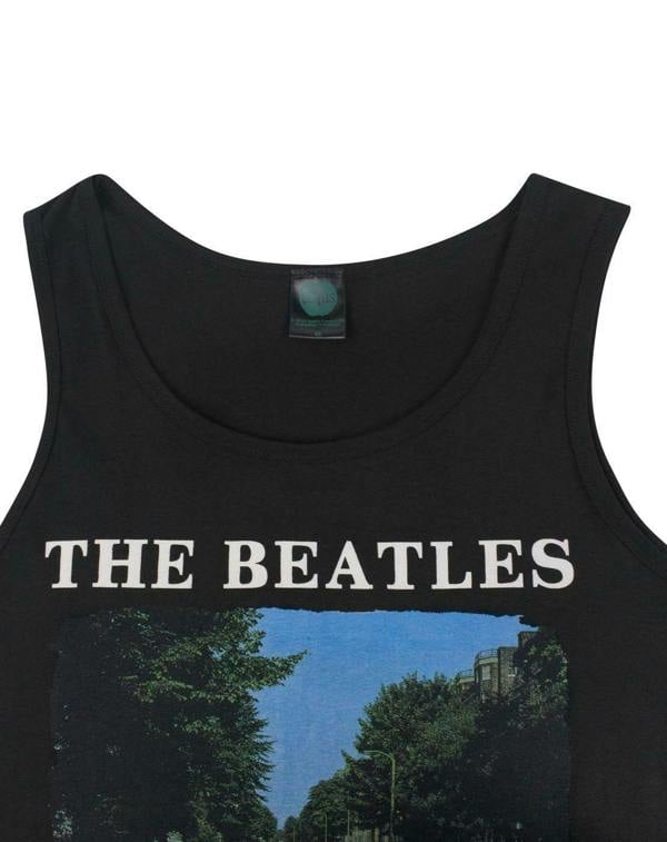 The Beatles Mens Black Band Members Vest