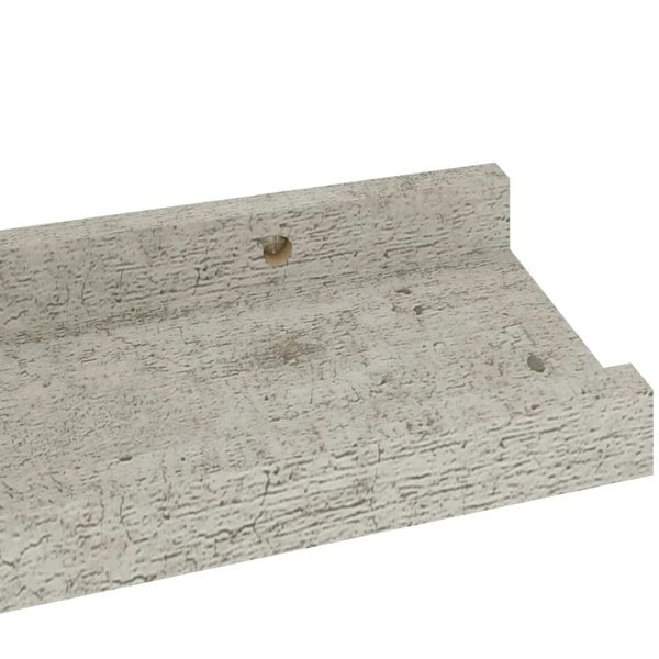 Berkfield Wall Shelves 4 pcs Concrete Grey 40x9x3 cm