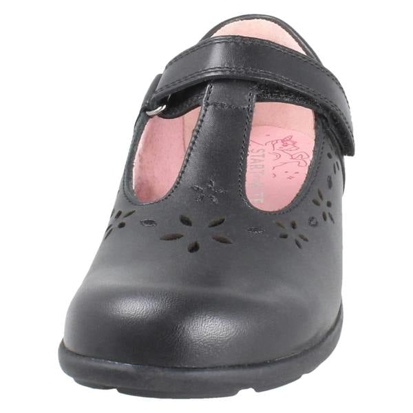 Start-rite Girls Startrite Flower Punch Detail T-Bar School Shoes Charlotte