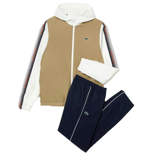 Lacoste Mens Tennis Regular Tracksuit - Beige - 