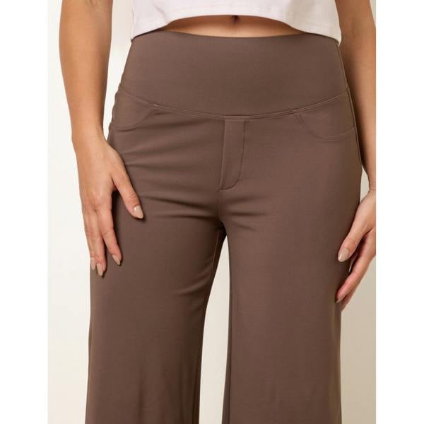 Blue Vanilla Wide Leg Soft Touch Trousers With Stretch