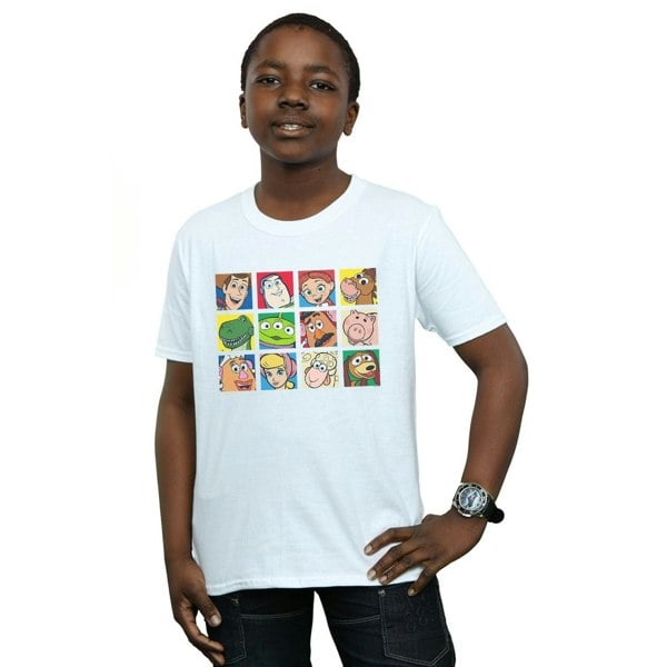 Disney Boys Toy Story Character Squares T-Shirt - White