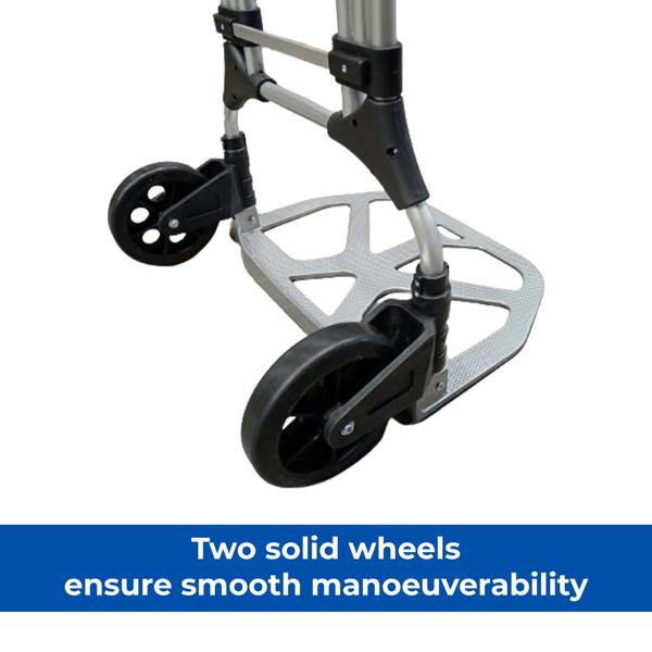 Workhorse Large Compact Foldable Sack Truck - Tubular aluminium frame, Telescopic Handle, 200kg Capacity