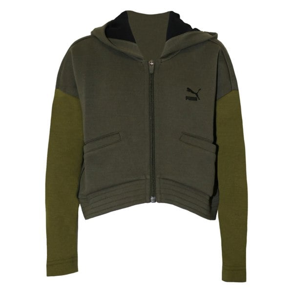 Puma Kids Evo Hoodie - Olive Night