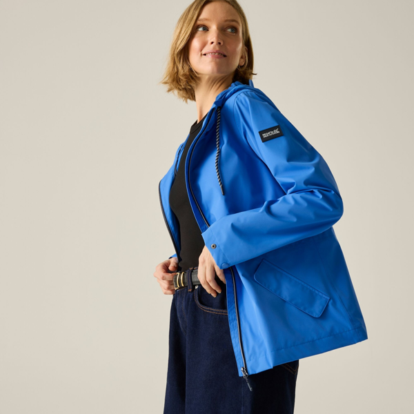 Regatta Womens Bayletta Grid Distress Waterproof Jacket - Sonic Blue