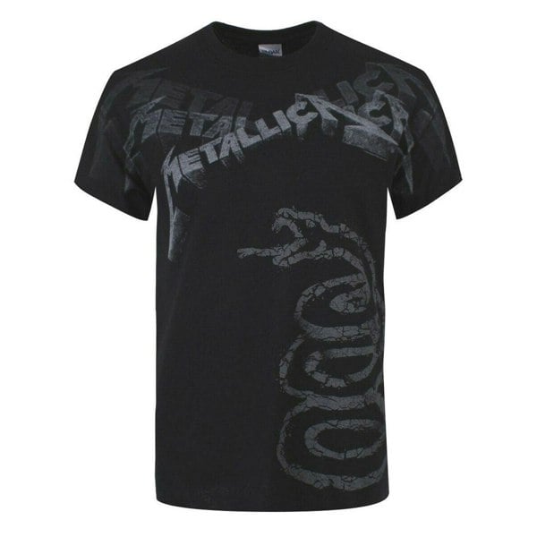 Metallica Unisex Adult Black Album Faded T-Shirt - Black