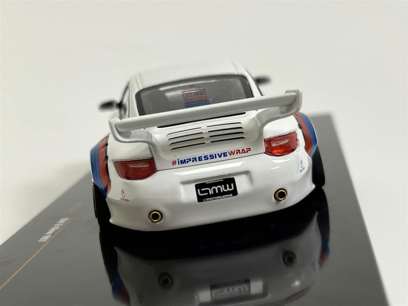 IXO Porsche 911 997 #118 Old & New White Red Blue 1:43 Scale IXO MOC321