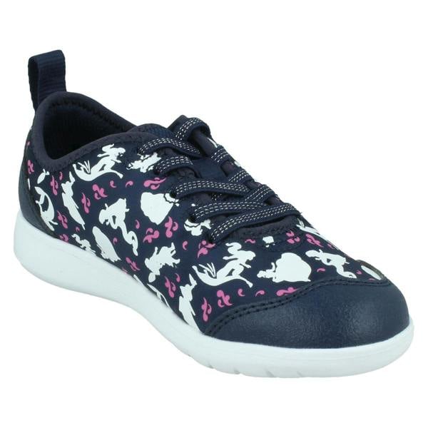 Clarks Girls Clarks Disney Princess Trainers Scape Voyage
